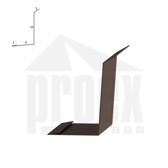 Lemování zdí tmavě hnědá 200 mm