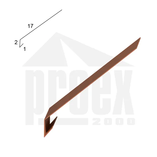 Okapnička měděno hnědé 200 mm