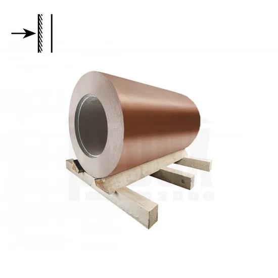 Svitek pozinkovaný měděno hnědý jednostranný RAL 8004 - 0,55x1250 mm