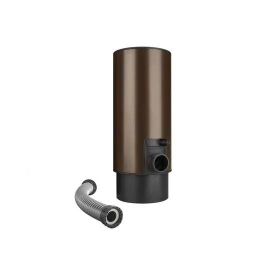 Sběrač dešťové vody s hadicí tmavě hnědý 100 mm