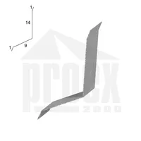 Lemování horní pozinkované 250 mm